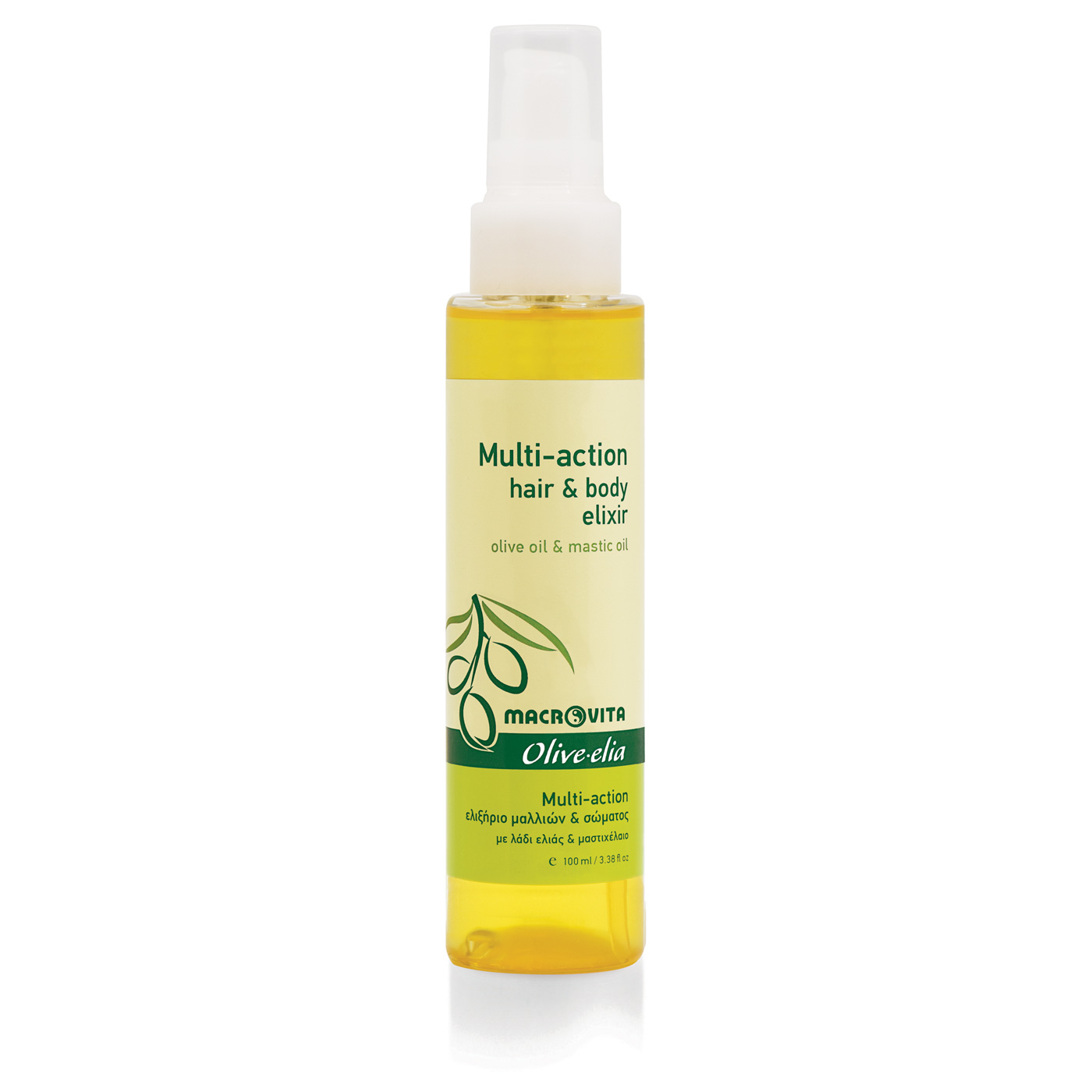Macrovita Olive-Elia Multi-action Hair & Body Elixir - Viacúčelový elixír na vlasy a telo  150 ml