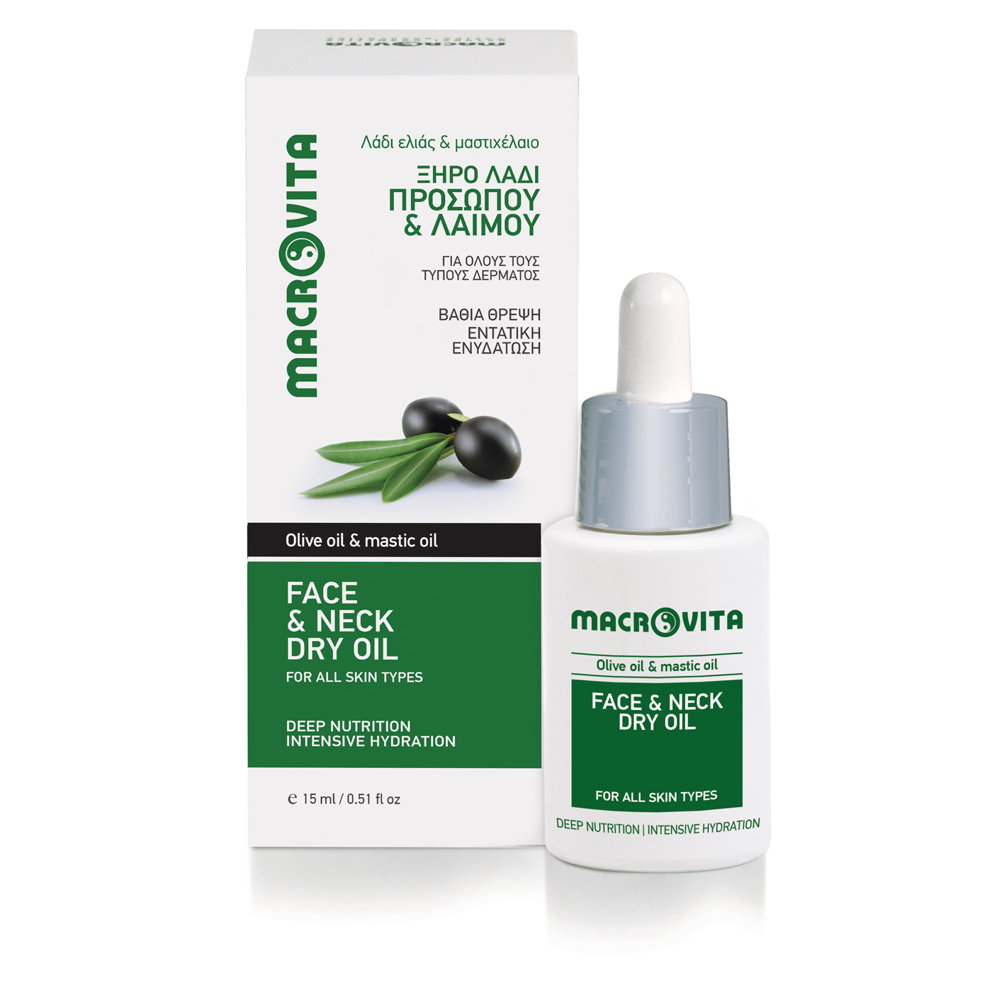 Macrovita Face & neck dry oil - Suchý olej na tvár a krk  15 ml