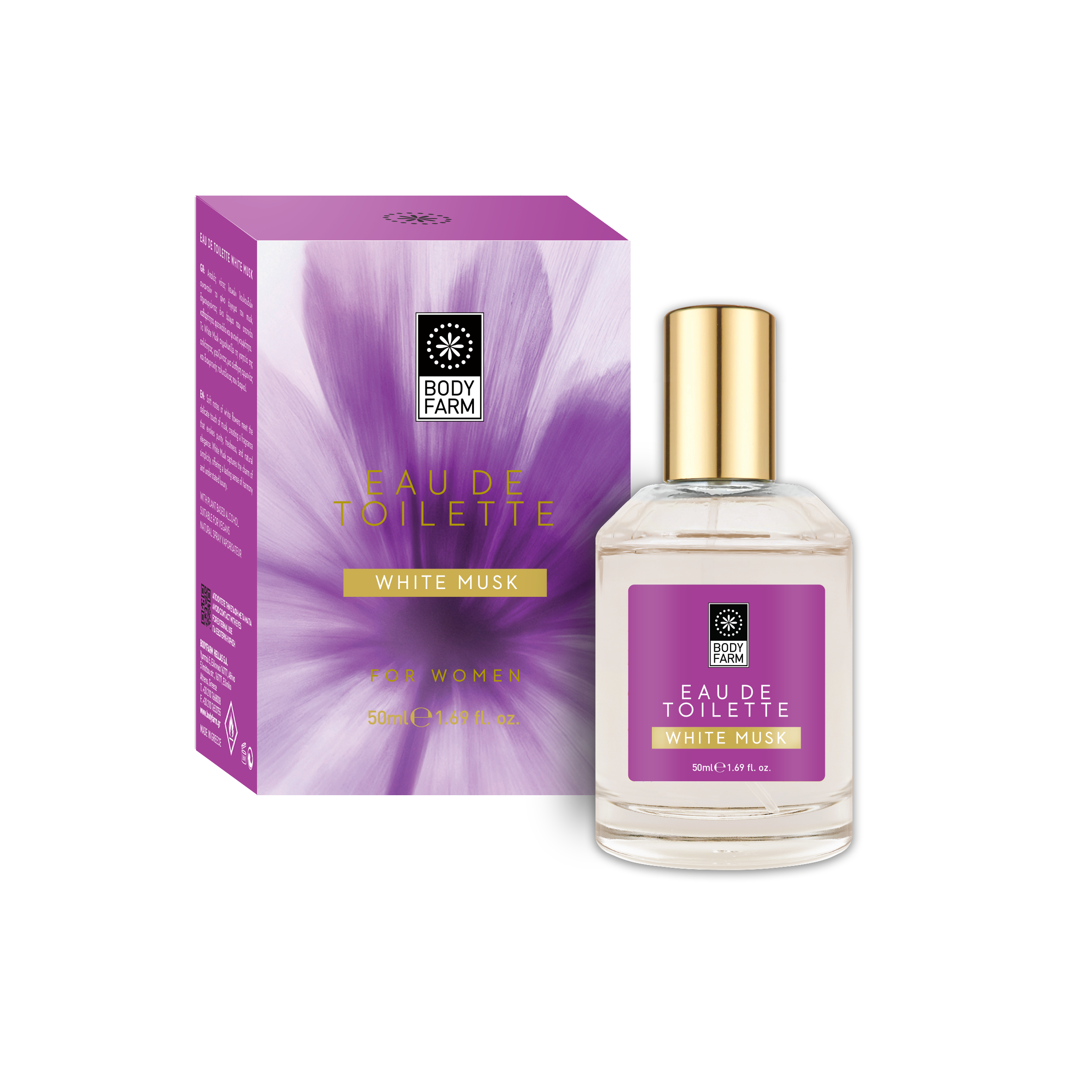 Bodyfarm Eau De Toilette White Musk - Toaletná voda s bielym pižmom  50 ml