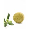 Vis Olivae Round stone mosaic soap cinnamon and turmeric  Vis Olivae Sustainable round mosaic soap stones