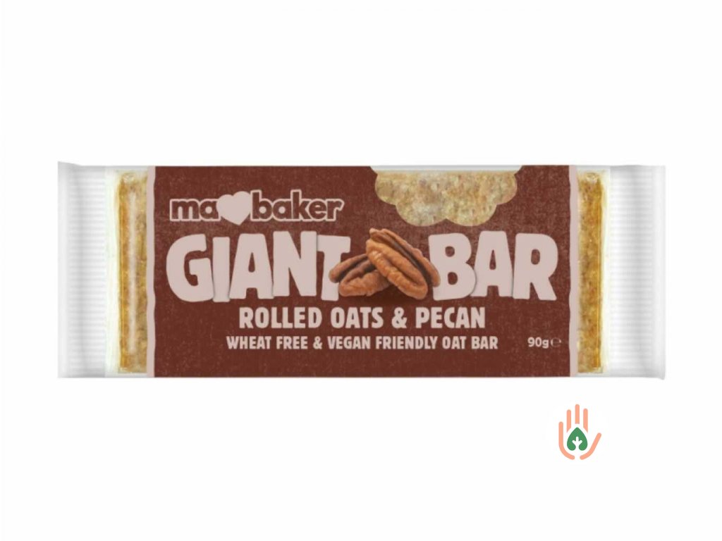 MaBaker Obří ovesná tyčinka GIANT BAR pekanové ořechy 90g