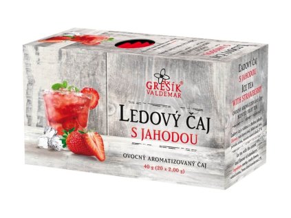 Ledový čaj s jahodou