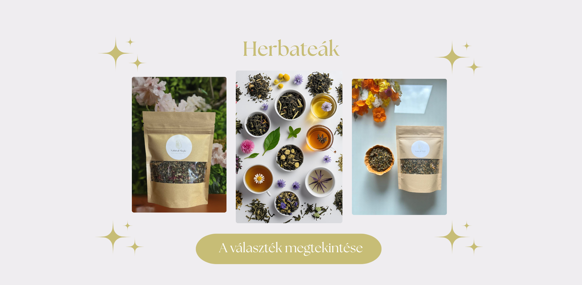 Gyógynövényes teák, aromaterápiás termékek