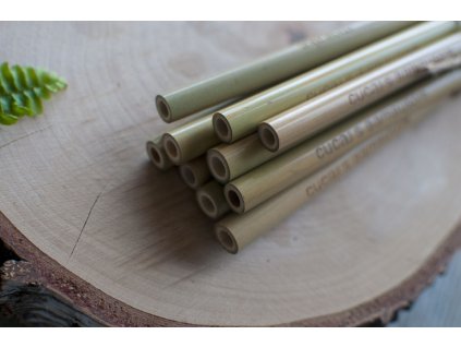 Bambusové slamky bez obalu (10 ks) Mobake 2