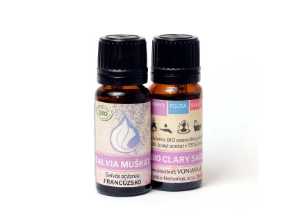 Organicka Salvia muskatova clary sage BIO esencialny olej Voniava 10ml copy