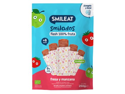 SMILEAT - Smilados Zmrzlina mrazená jahodovo-jablkové pyré, BIO 250g
