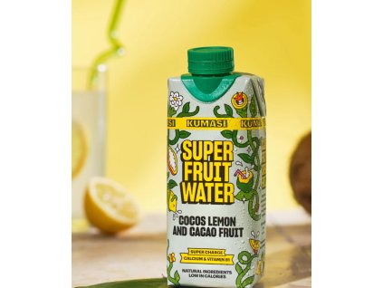 KUMASI - Super ovocná voda, kokosová voda, citrón, kakao, 330ml