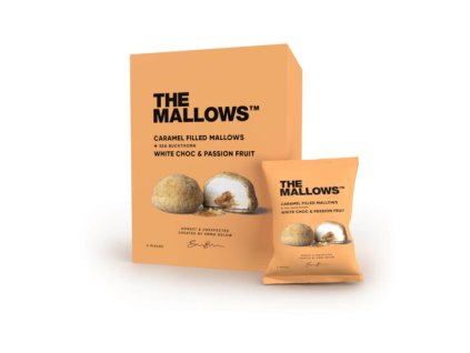 The Mallows - Karamelová náplň - marakuja a rakytník, 5x18g, 90g