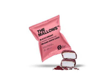 The Mallows - Marshmallow ČIERNA RÍBEZĽA A BIELA ČOKOLÁDA, BIO 4,5G