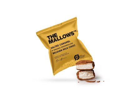 The Mallows - Marshmallow Slaný karamel a belgická mliečna čokoláda, BIO 4,5g