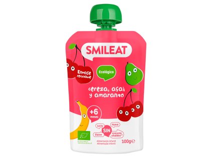 SMILEAT - Kapsička višňa, acai a amarant, BIO 100g