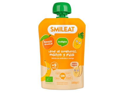 SMILEAT - Kapsička mandľové mlieko, mango a ananás, BIO 100g