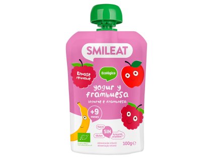 SMILEAT - Kapsička grécky jogurt s malinami, BIO 100g
