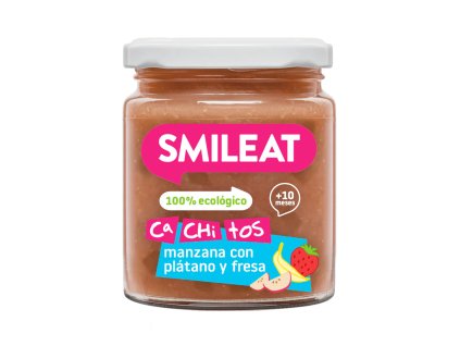 SMILEAT - CA-CHI-TOS jablko s banánom a jahodami, BIO 230g