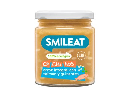 SMILEAT - CA-CHI-TOS hnedá ryža s lososom a hráškom, BIO 230g