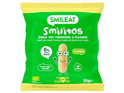 SMILEAT - Smilitos chrumky jablko a banán, BIO 25g