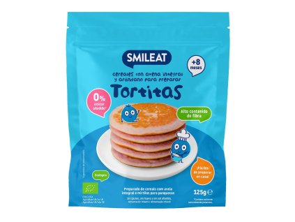 SMILEAT - Cereálie s celozrnným ovsom a čučoriedkami na palacinky, BIO 125g