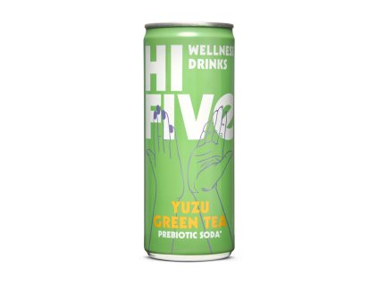 Hi-Five - Prebiotická sóda, zelený čaj a yuzu 330ml