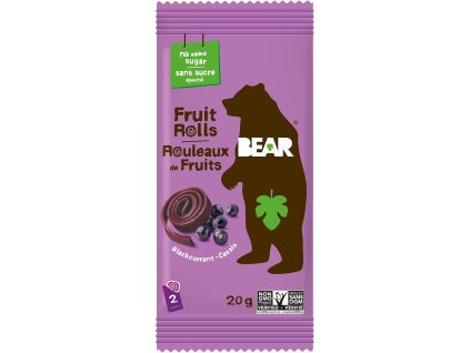 BEAR - Ovocné rolky s čiernou ríbezľou  20g