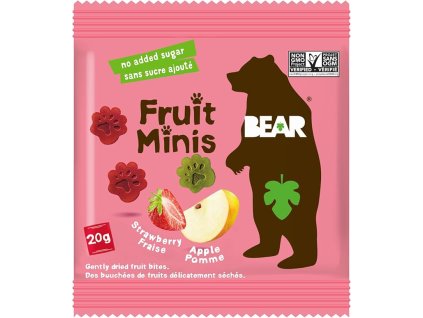 BEAR - Jablko a jahoda Ovocné Minis 20g