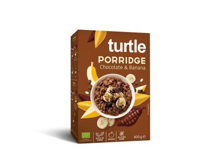 TURTLE - Ovsená kaša BIO Čokoláda a banán Bez lepku 400g