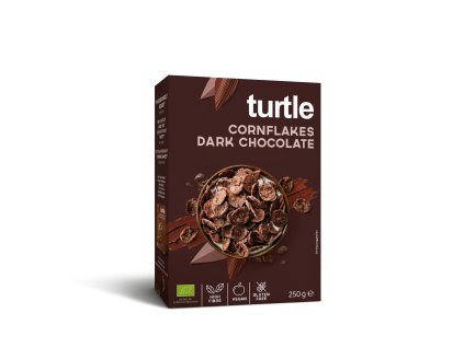 TURTLE - kukuričné vločky tmavé BIO bez lepku 250g