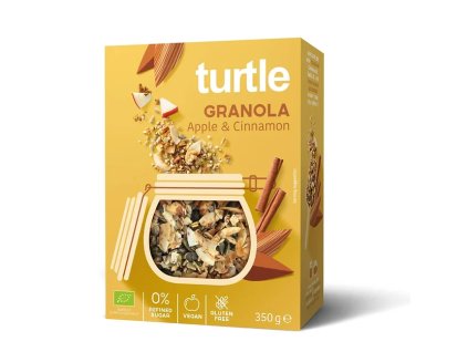 TURTLE - Granola BIO Granola jablko a škorica 350g