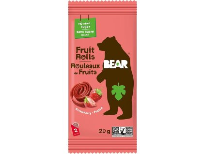 BEAR - Ovocná rolka s jahodami 20g