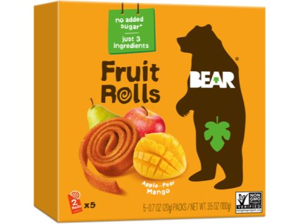 BEAR - Ovocné rolky s mangom 5x20g