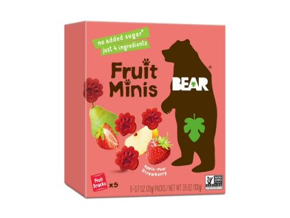 BEAR Jablko jahoda ovocné Minis