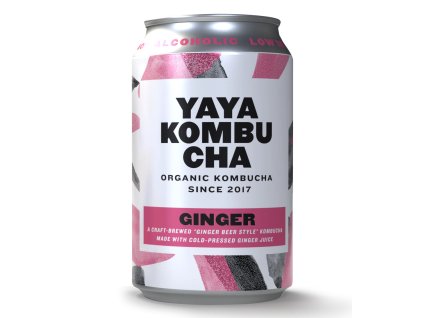YAYA Kombucha - Kombucha Zázvor, ORGANIC 330ml