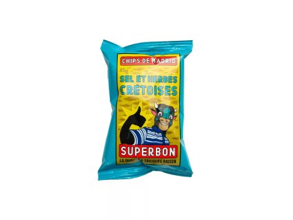 SUPERBON - Čipsy s krétskymi bylinkami 45g