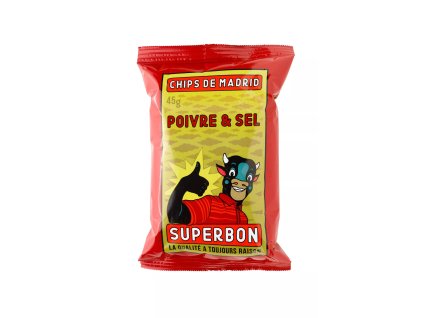 SUPERBON - Čipsy so soľou a korením 45g