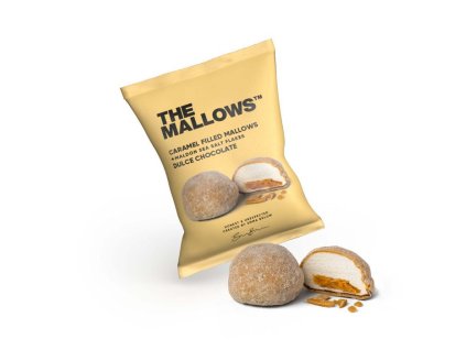 The Mallows – Marshmallows plnené karamelom s Dulce čokoládou a vločkami morskej soli, 18 g