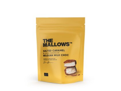The Mallows – Marshmallow so slaným karamelom a belgickou mliečnou čokoládou, BIO, 90 g