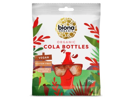 BIONA - Gumené cukríky KOLOVÉ FĽAŠTIČKY, BIO 75g