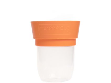 Mamacup - Nevylievateľný pohár s antibakteriálnou membránou Orange