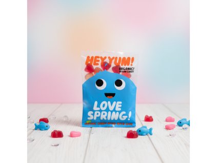 HEY YUM – Gumové cukríky Jarná láska, BIO 100 g