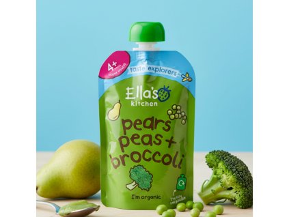 ella s kitchen ovocna kapsicka hrusky hrasok a brokolica bio 120g