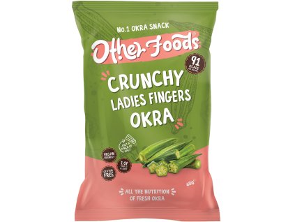 Other Foods – Chrumkavé okrové chipsy s himalájskou soľou, vegánske, bezlepkové, 40 g