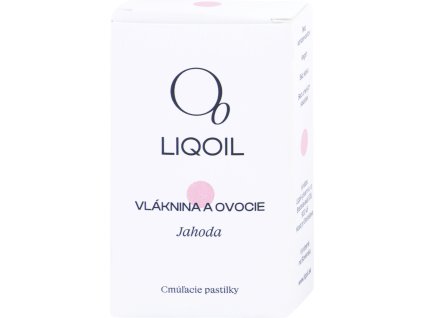 LIQOIL - Pastilky - vláknina a ovocie s príchuťou jahody 30g
