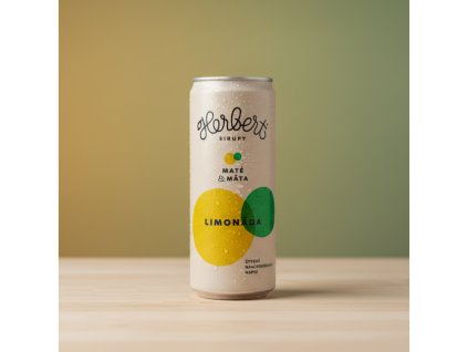 HERBERT – Perlivá ručne vyrábaná limonáda, maté a mäta, 330 ml