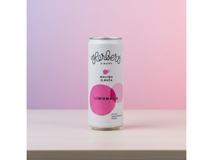 HERBERT – Perlivá ručne vyrábaná limonáda, malina a ruža, 330 ml