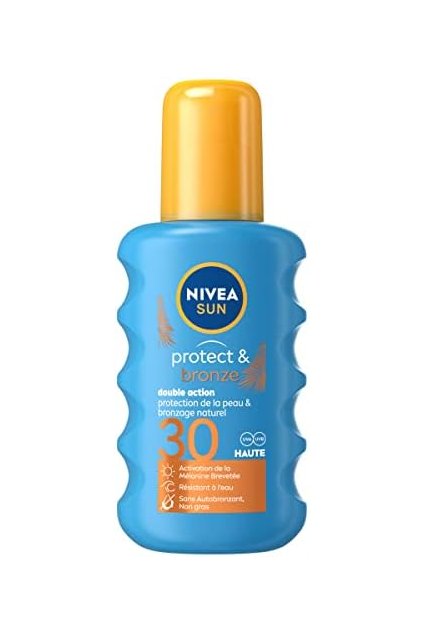 Nivea Sun Protect & Bronze, opaľovací olej v spreji, SPF30, 200 ml