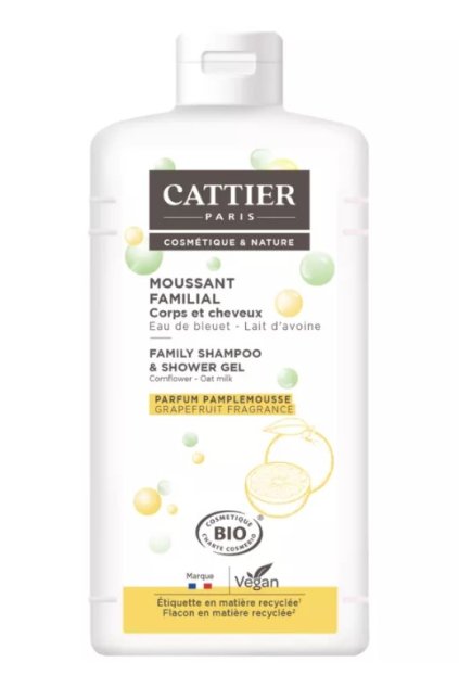 51837 cattier organicky penivy gel s grapefruitom pre celu rodinu 500ml