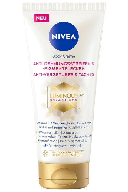 NIVEA Luminous630 testápoló krém striák és pigmentfoltok ellen 200 ml