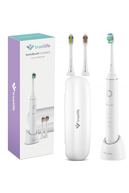 Szczoteczka soniczna TRUELIFE SonicBrush Compact zestaw wersja 2