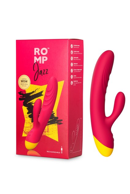 ROMP JAZZ Rabbit Vibrator vibrátor, piros