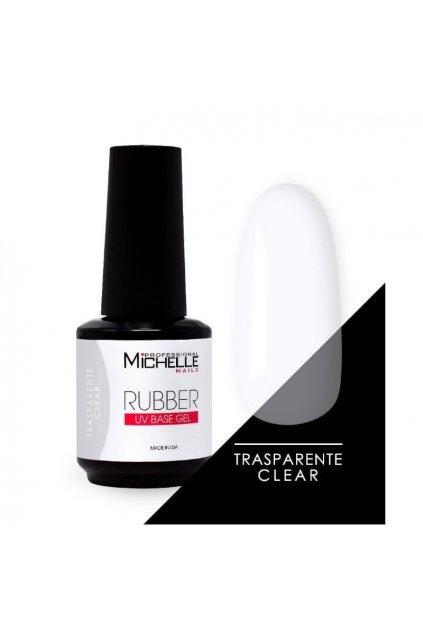 hybrid gel base rubber clear michellenails 15 ml