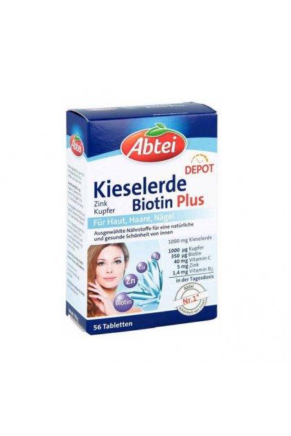 Abtei Kieselerde Plus Biotin Depot Tabletten 56 stk1